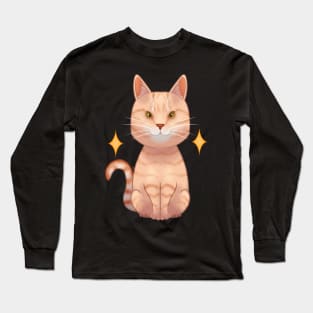 European tabby orange cat Long Sleeve T-Shirt